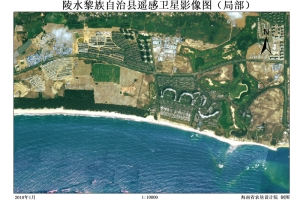 陵水县遥感影像图