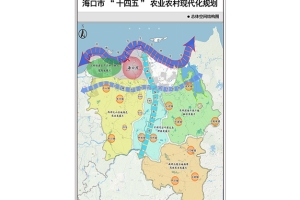 海口市&ldquo;十四五&rdquo;农业农村现代化总体空间结构图