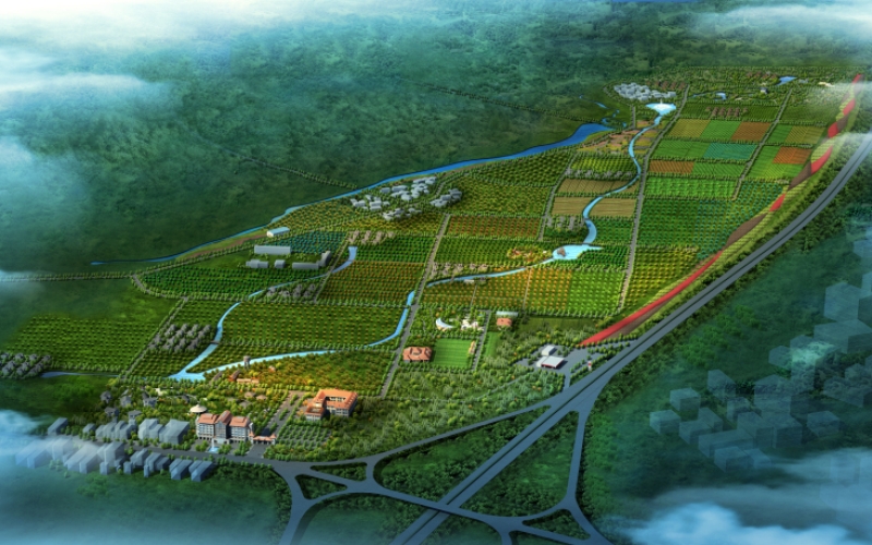 海南新盈共享农庄总体规划效果图